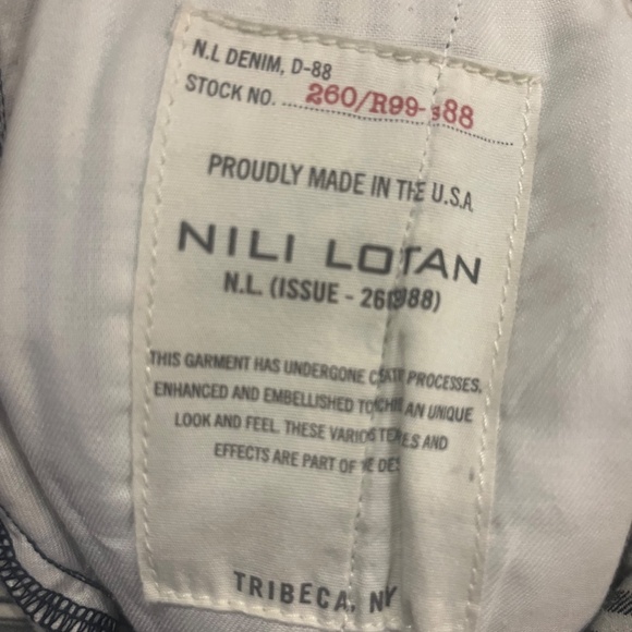 Nili Lotan, The Carpenter denim, size 29, black/white stripe - Picture 4 of 4